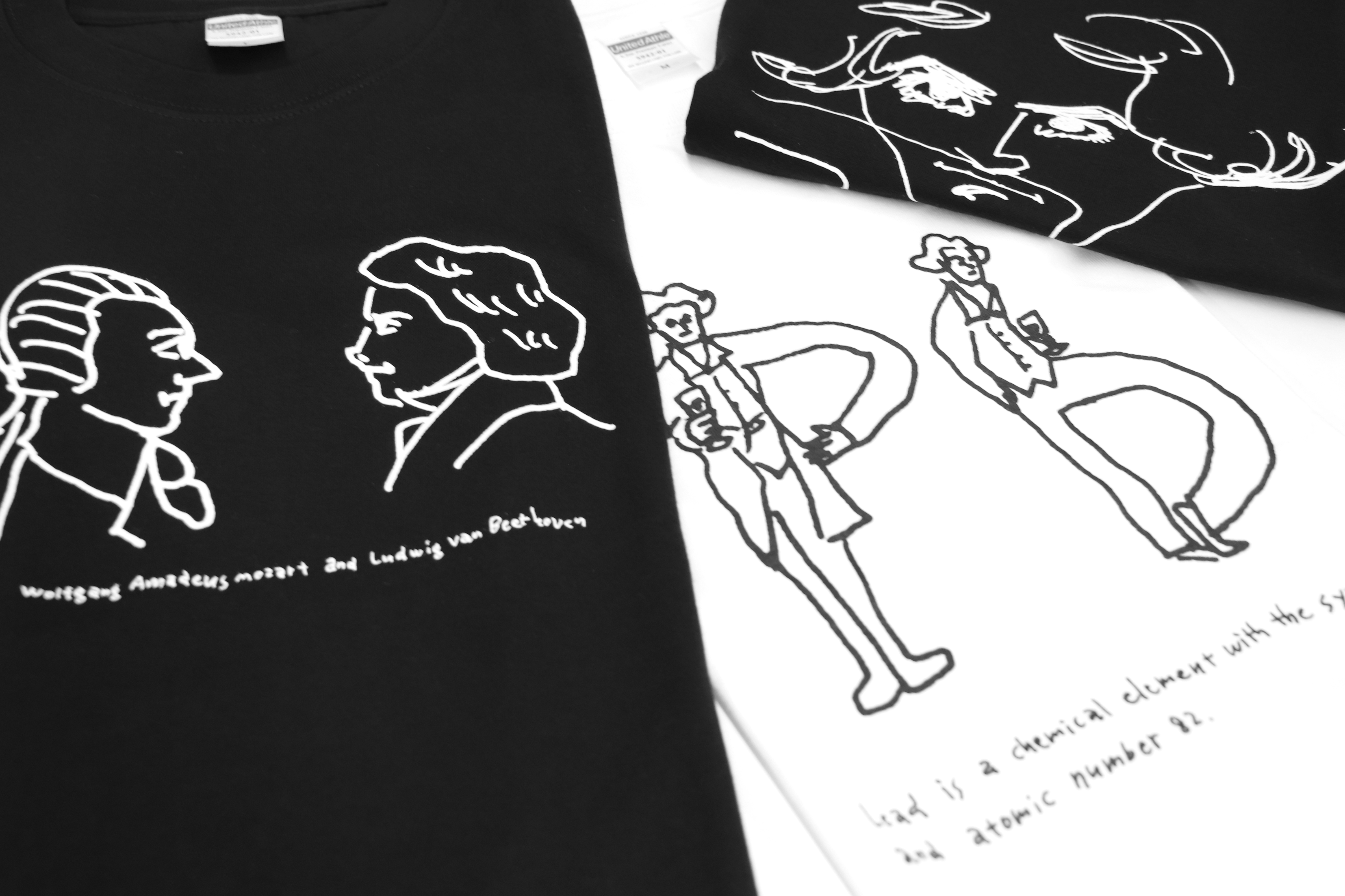 作曲家のオマージュTシャツ